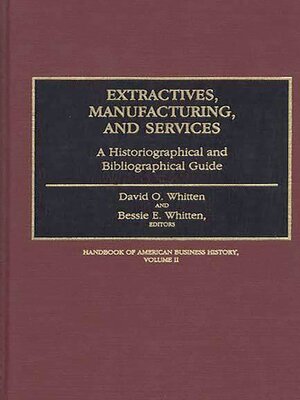cover image of Extractives, Manufacturing, and Services